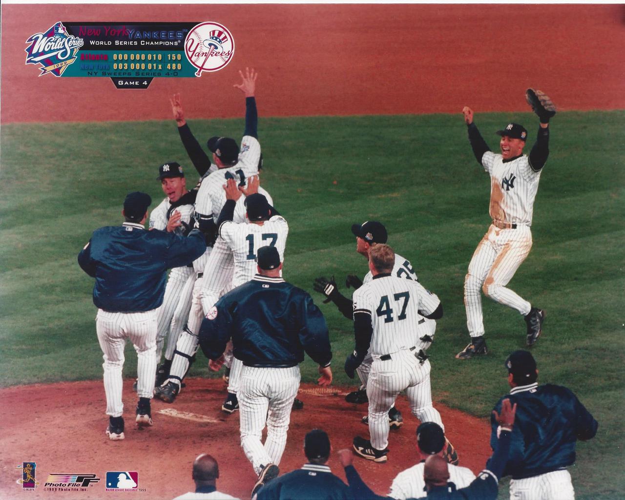 New York Yankees 1999 World Series Champions Celebration 8x10 Photo eBay